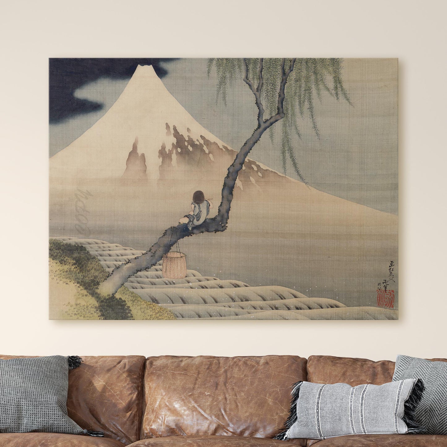 Boy on Mt Fuji by Katsushika Hokusai