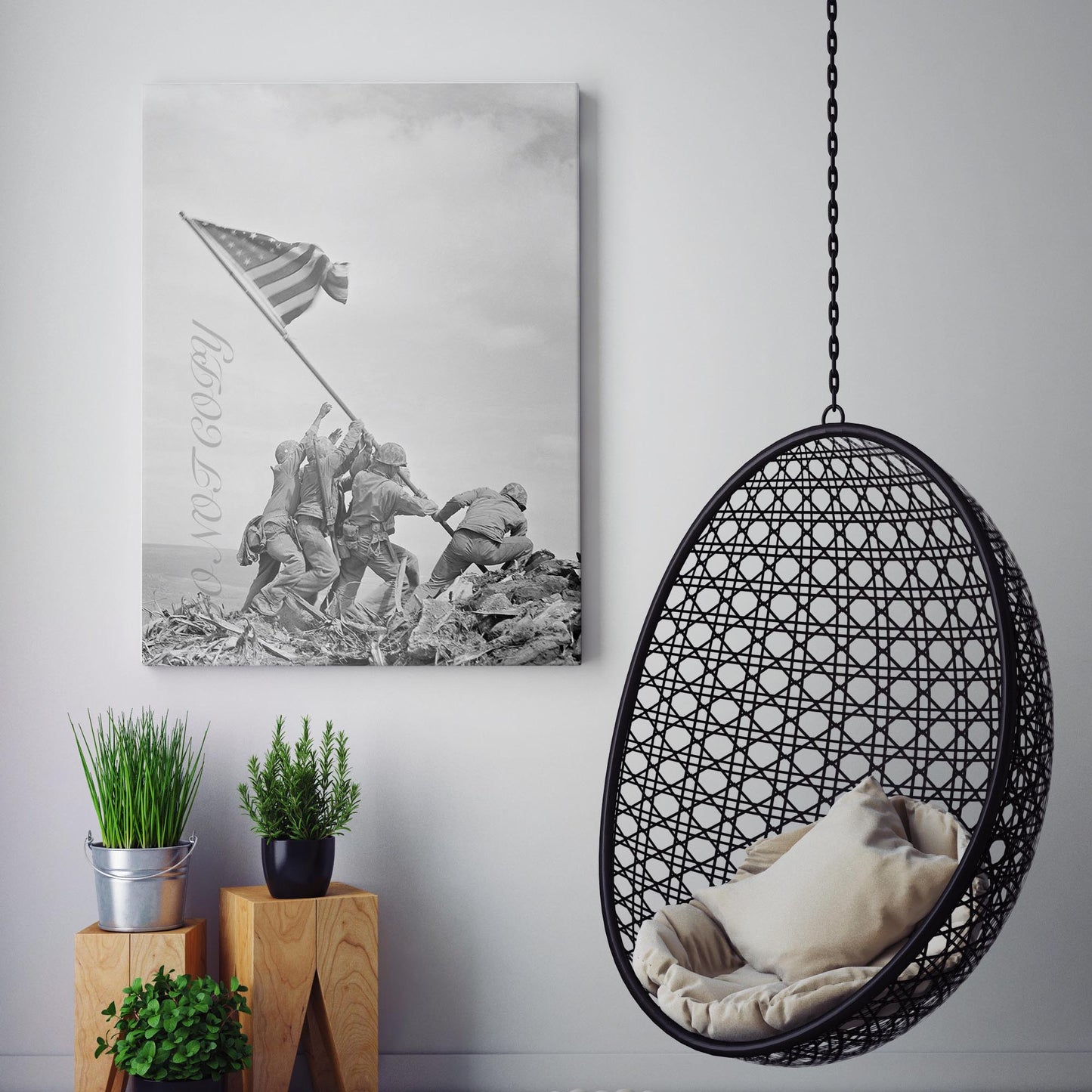 Raising the Flag on Iwo Jima, 1945