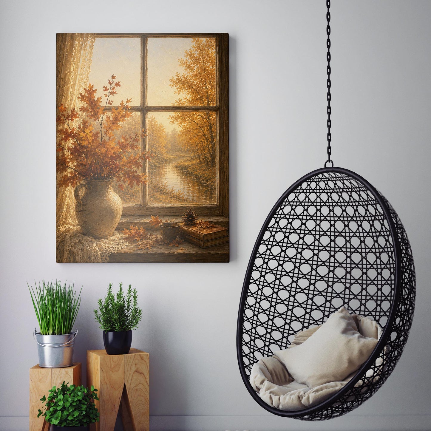 Autumn Window Landscape