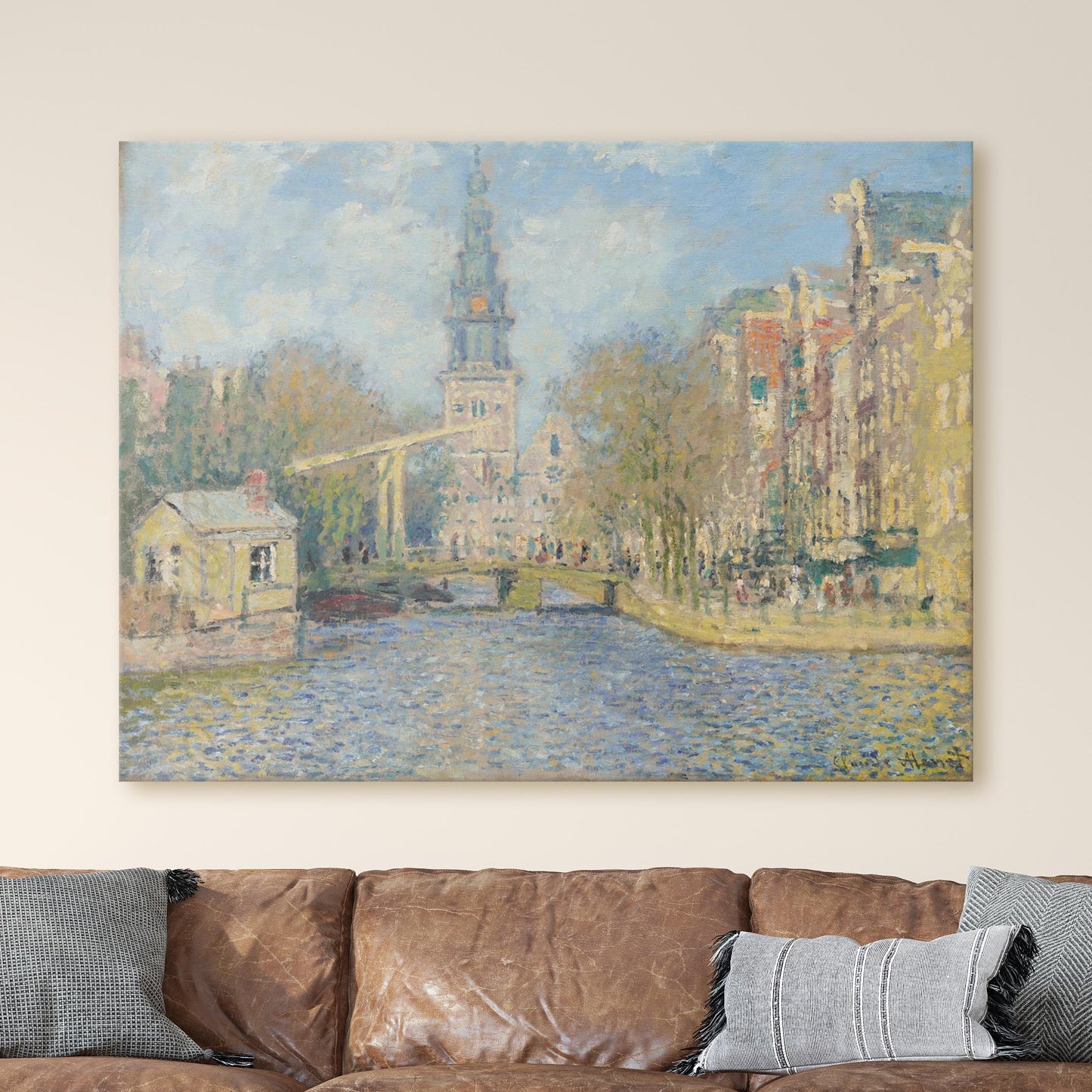Canal in Amsterdam by Claude Monet