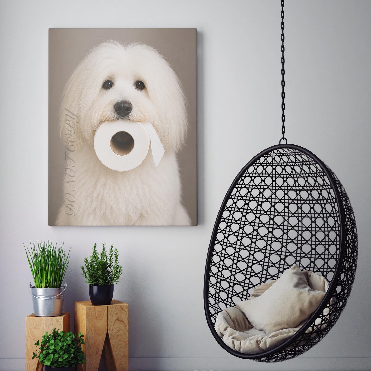 Coton de Tulear Dog Toilet Paper