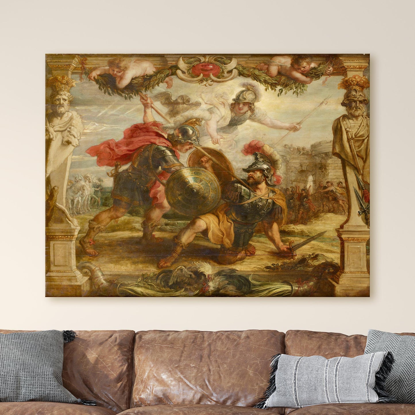 Achilles Defeating Hector, 1630 by Peter Paul Rubens