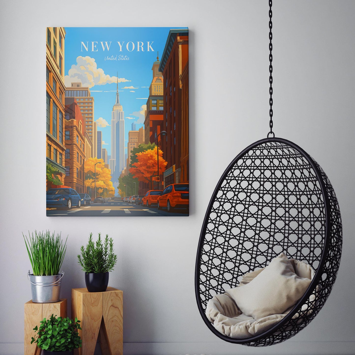 New York City Vintage Travel Poster