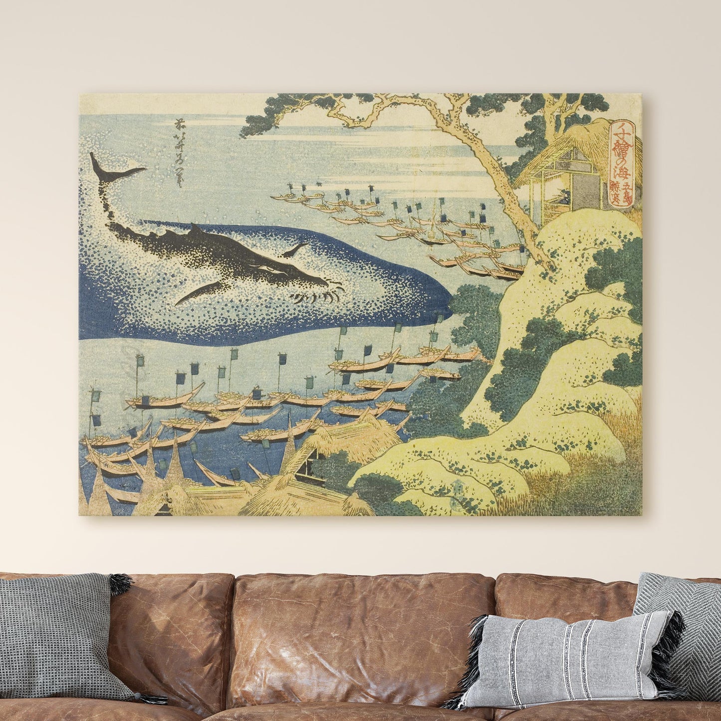 Whaling off the Coast of the Goto Islands by Hokusai