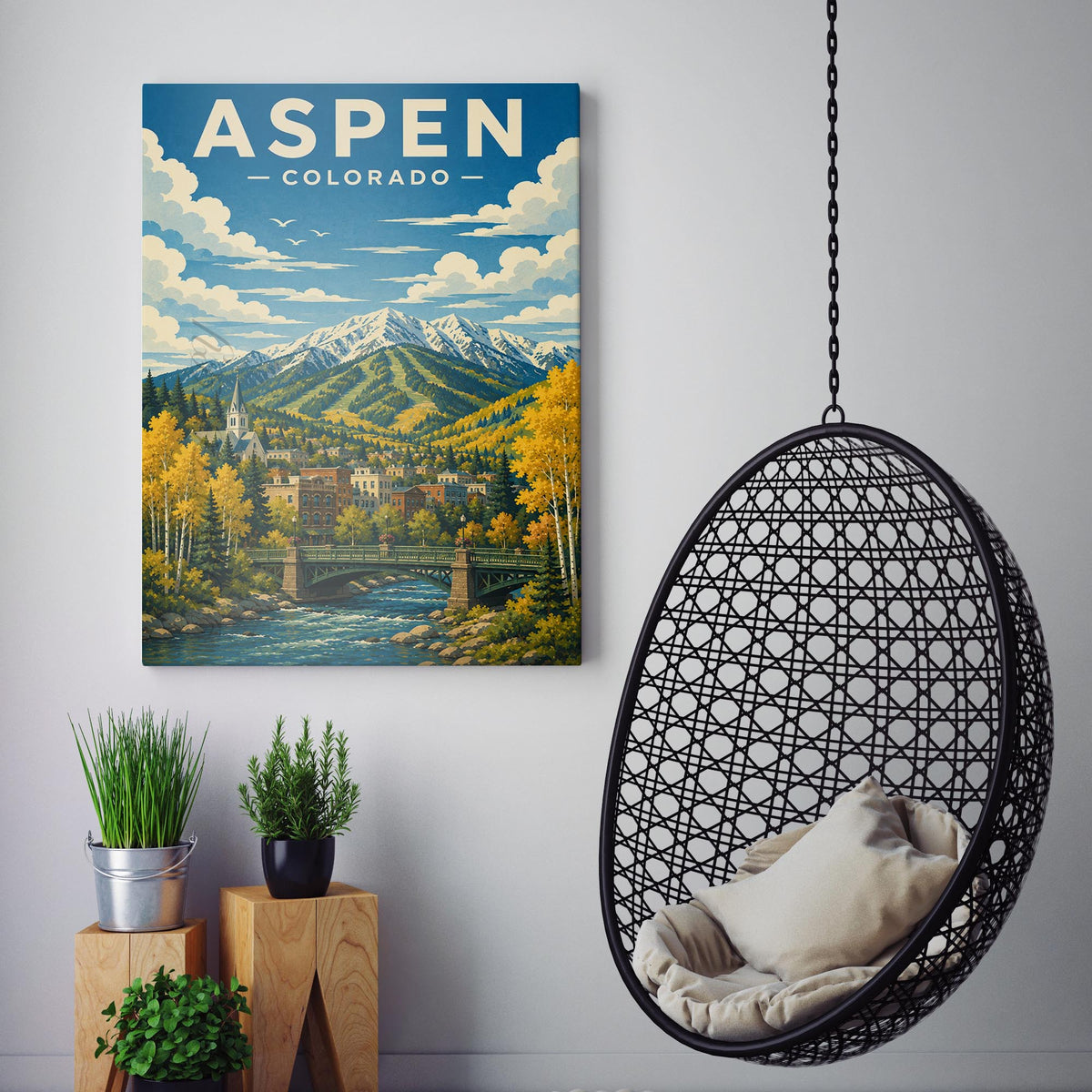 Aspen Colorado Travel Poster