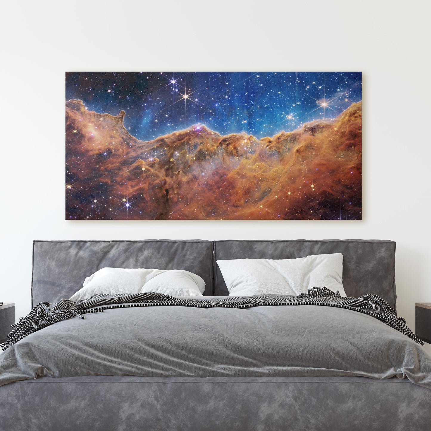 Cosmic Cliffs, Glittering Landscape of Star Birth James Webb NASA Telescope