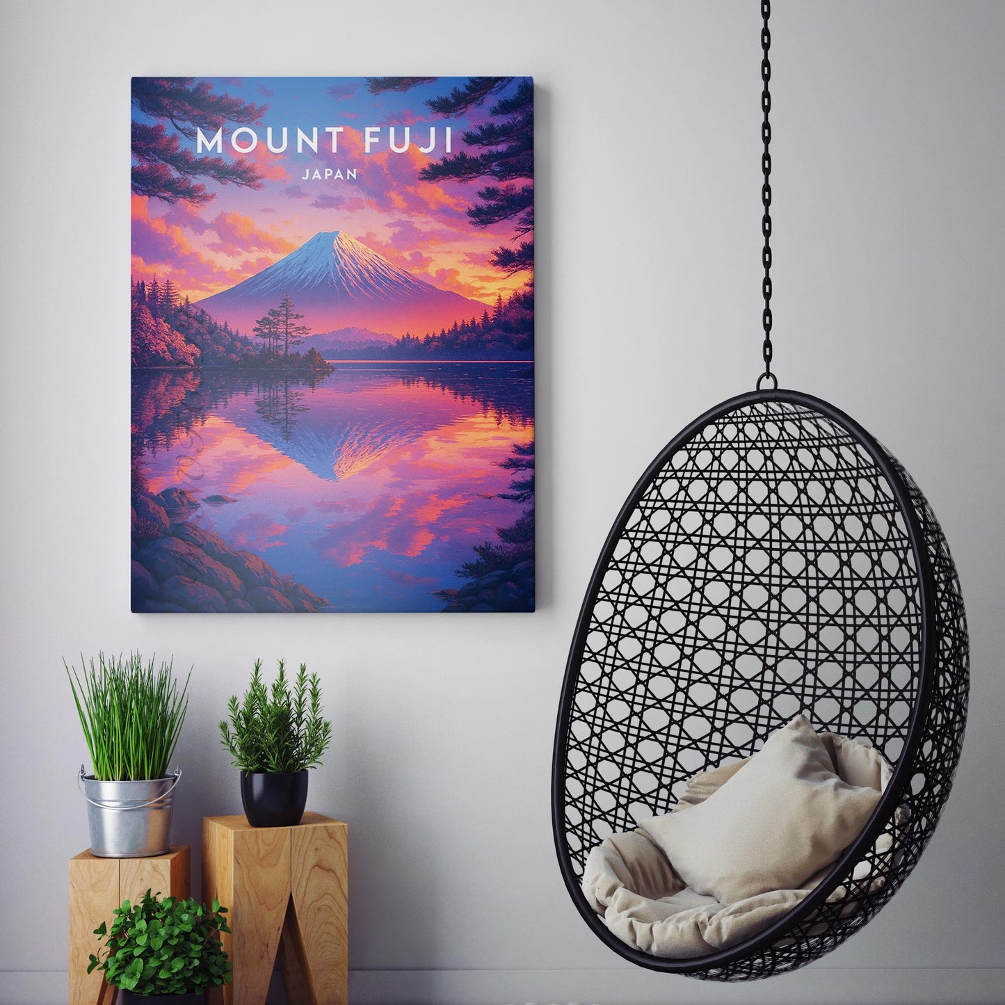 Mount Fuji Japan Travel Poster