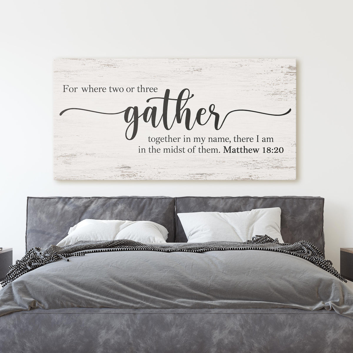 For Where Two Or Three Gather In My Name - Matthew 18:20