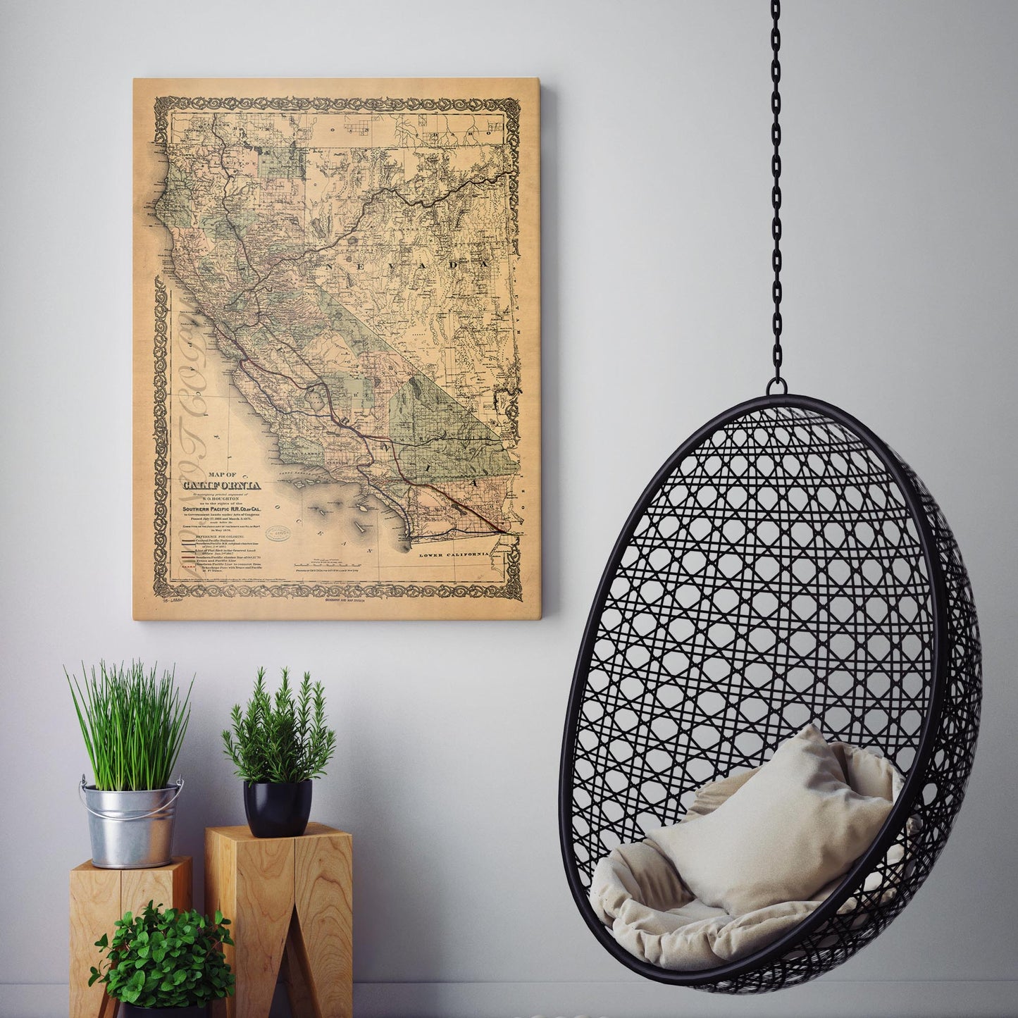 Map of California - Southern Pacific Railroad