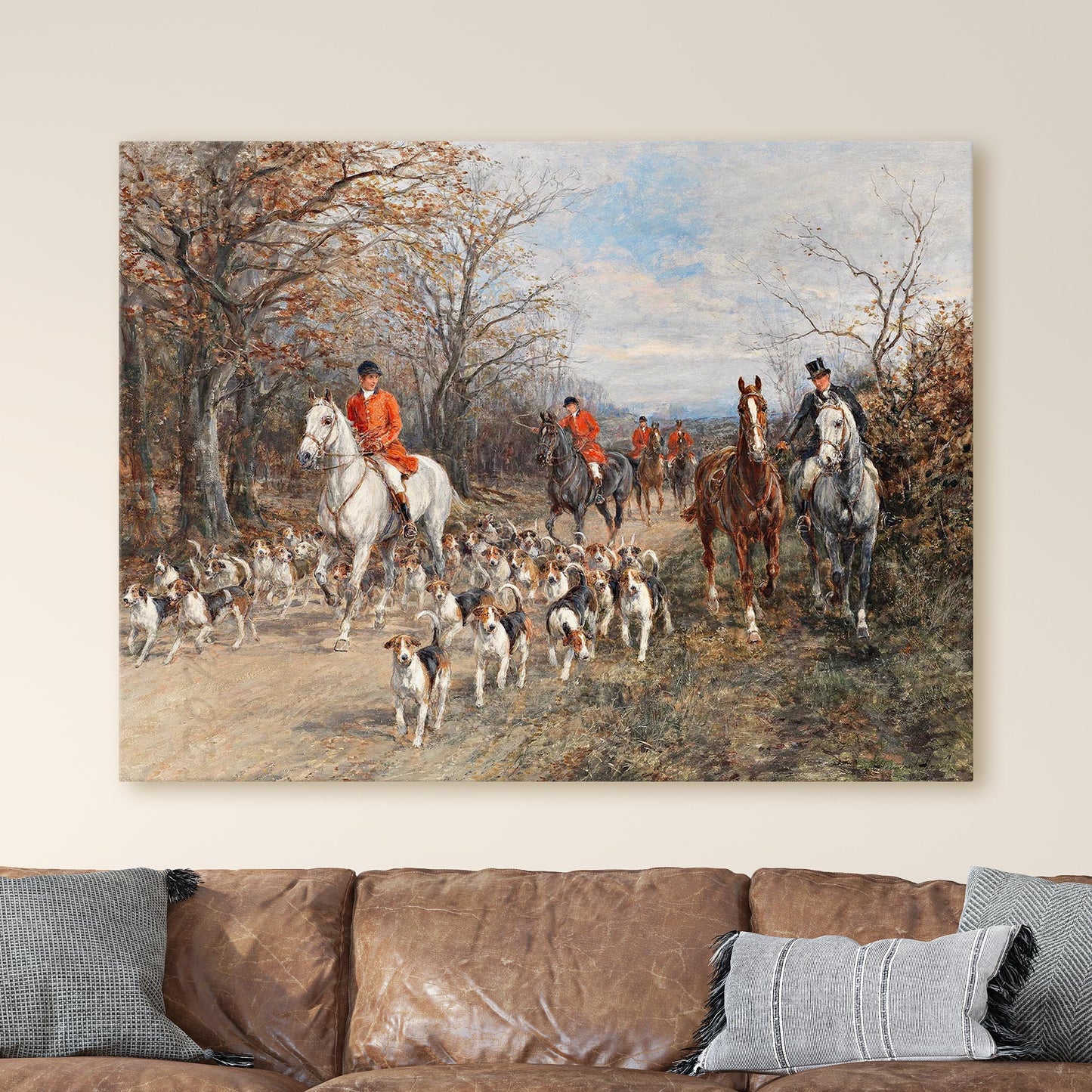 The Foxhunters c1890s by Heywood Hardy