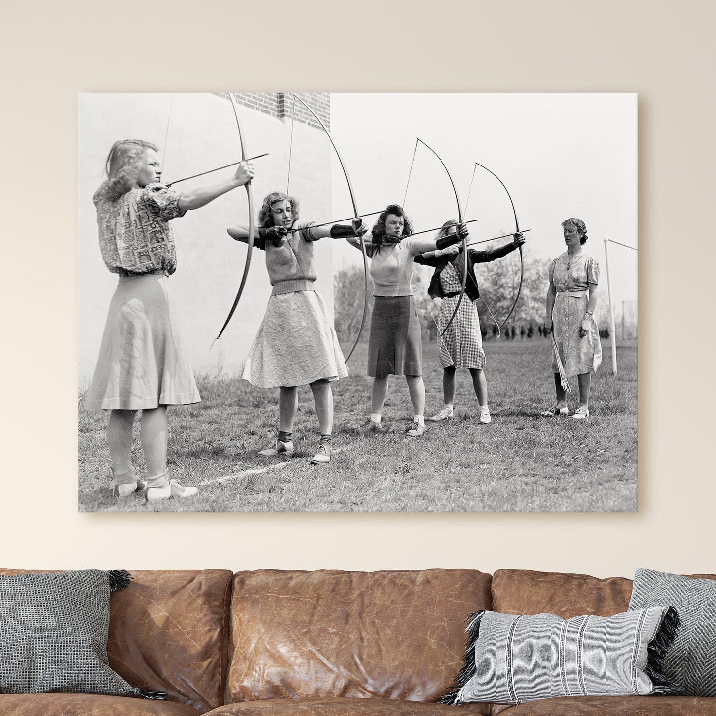 Women's Archery Lesson, Massachusetts 1940