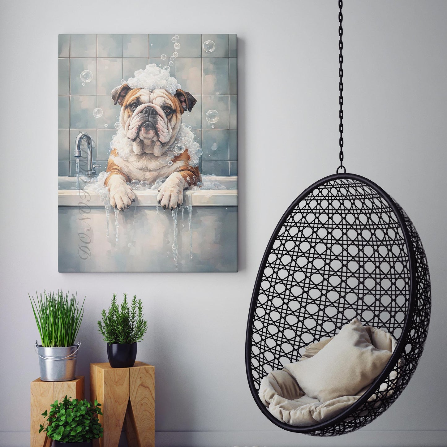 Bulldog Bathtub Bubble Bath