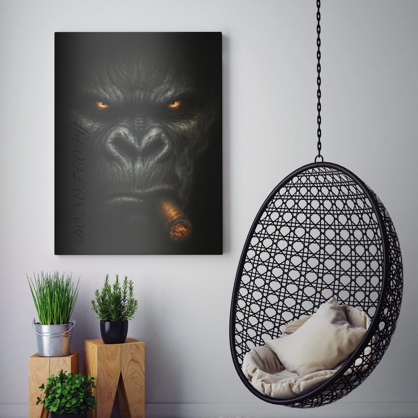 Gorilla Smoking Cigar