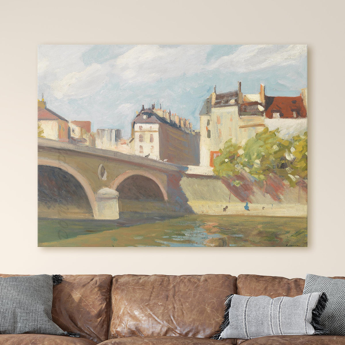 Bridge on the Seine, Paris 1909 by Edward Hopper