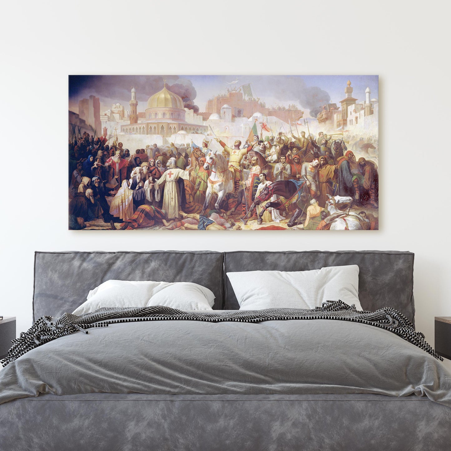 Taking of Jerusalem by the Crusaders by Emile Signol