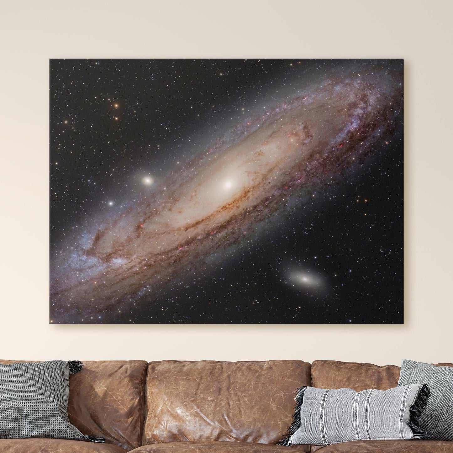 Andromeda Spiral Galaxy in Blue NASA Hubble Telescope