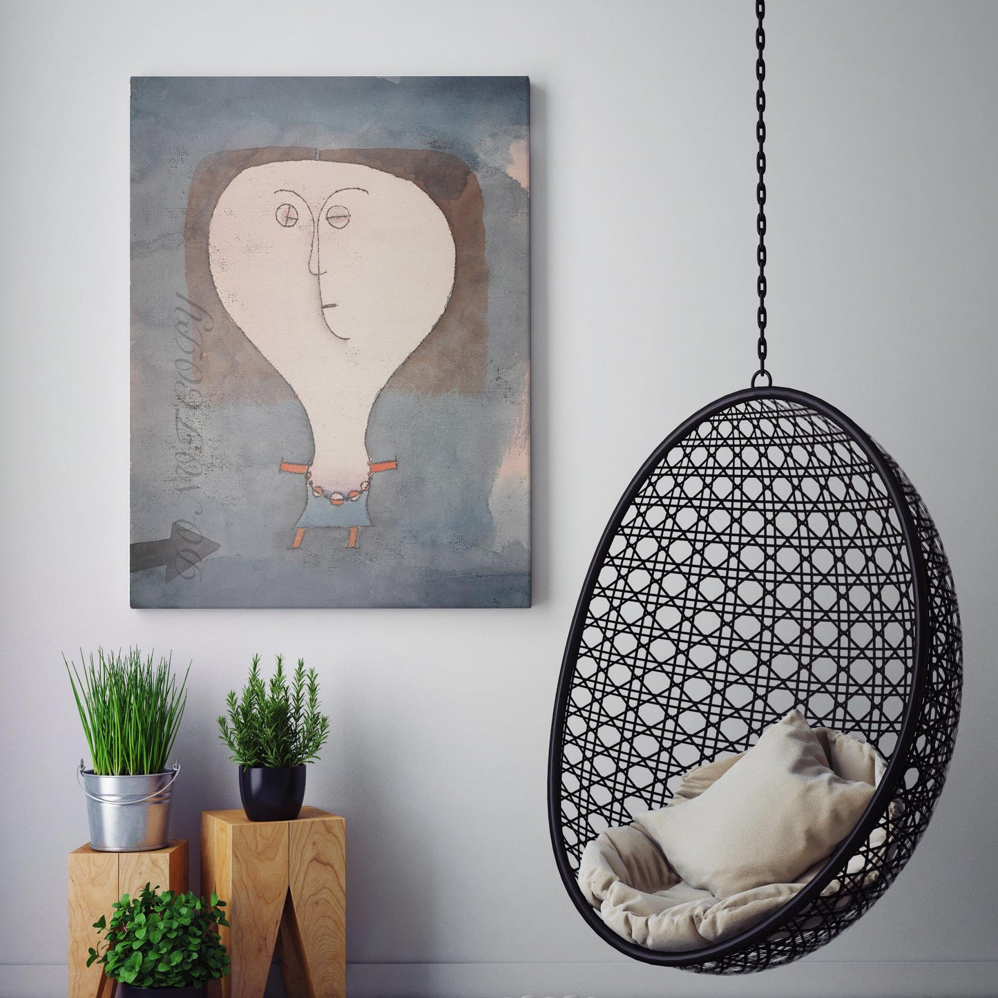 Fright of a Girl by Paul Klee