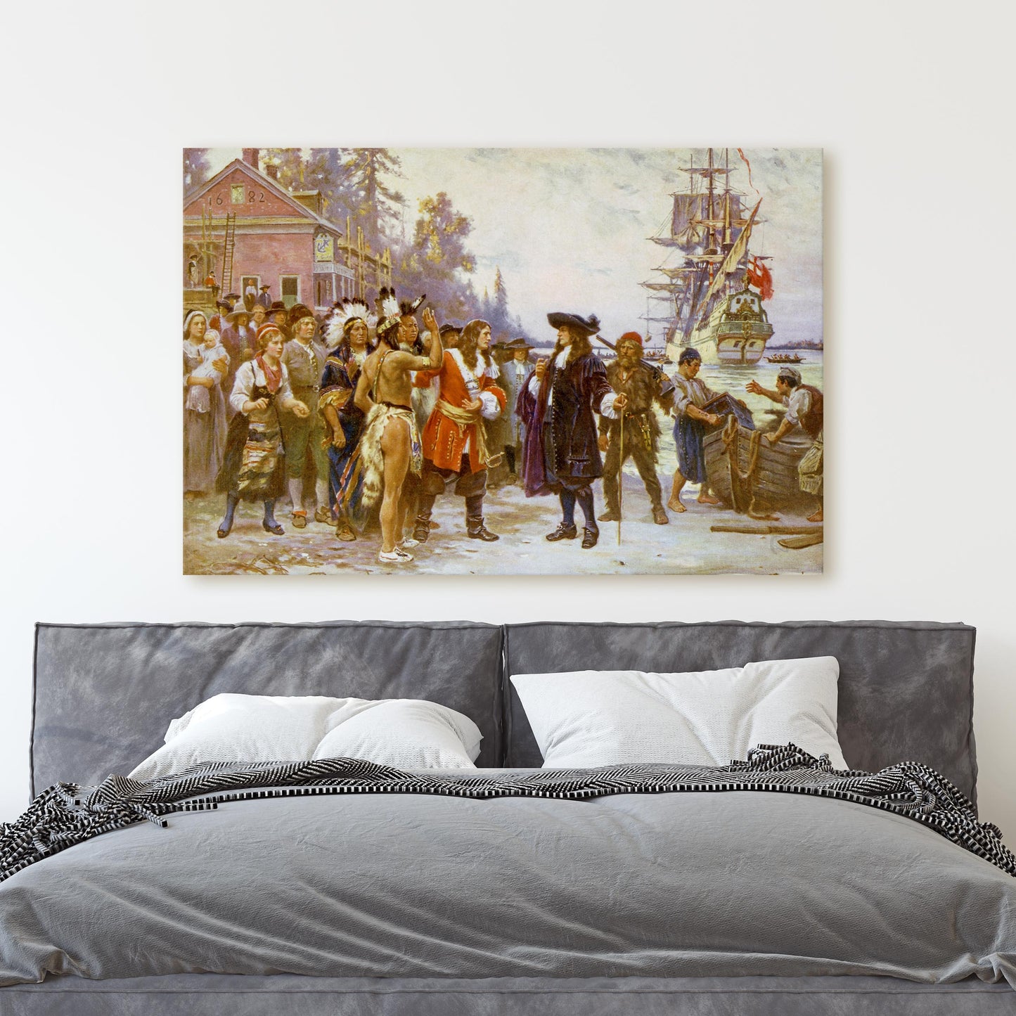 The Landing of William Penn - Jean Leon Gerome Ferris