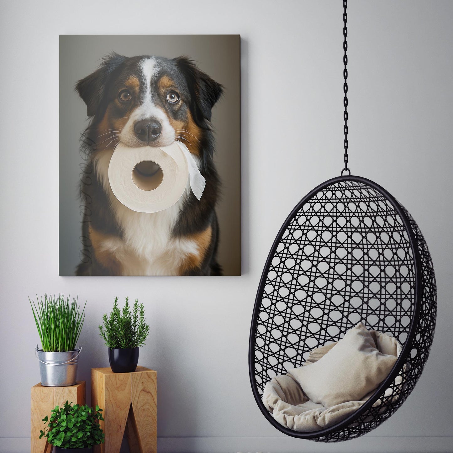 Australian Shepherd Dog Toilet Paper