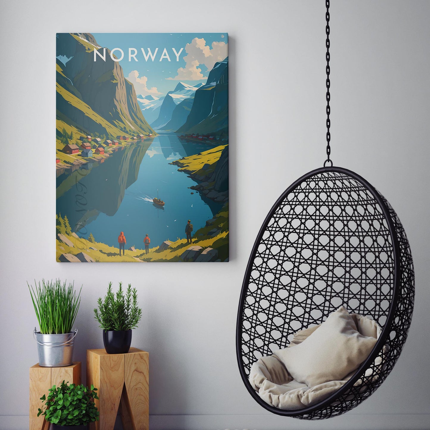 Norway Vintage Travel Poster