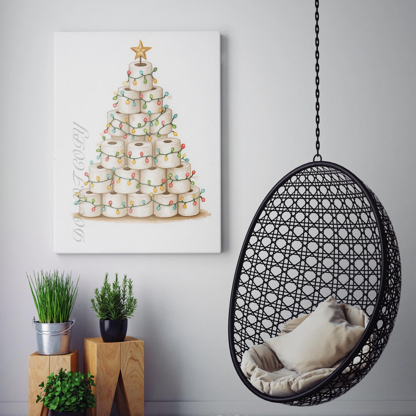 Toilet Paper Christmas Tree