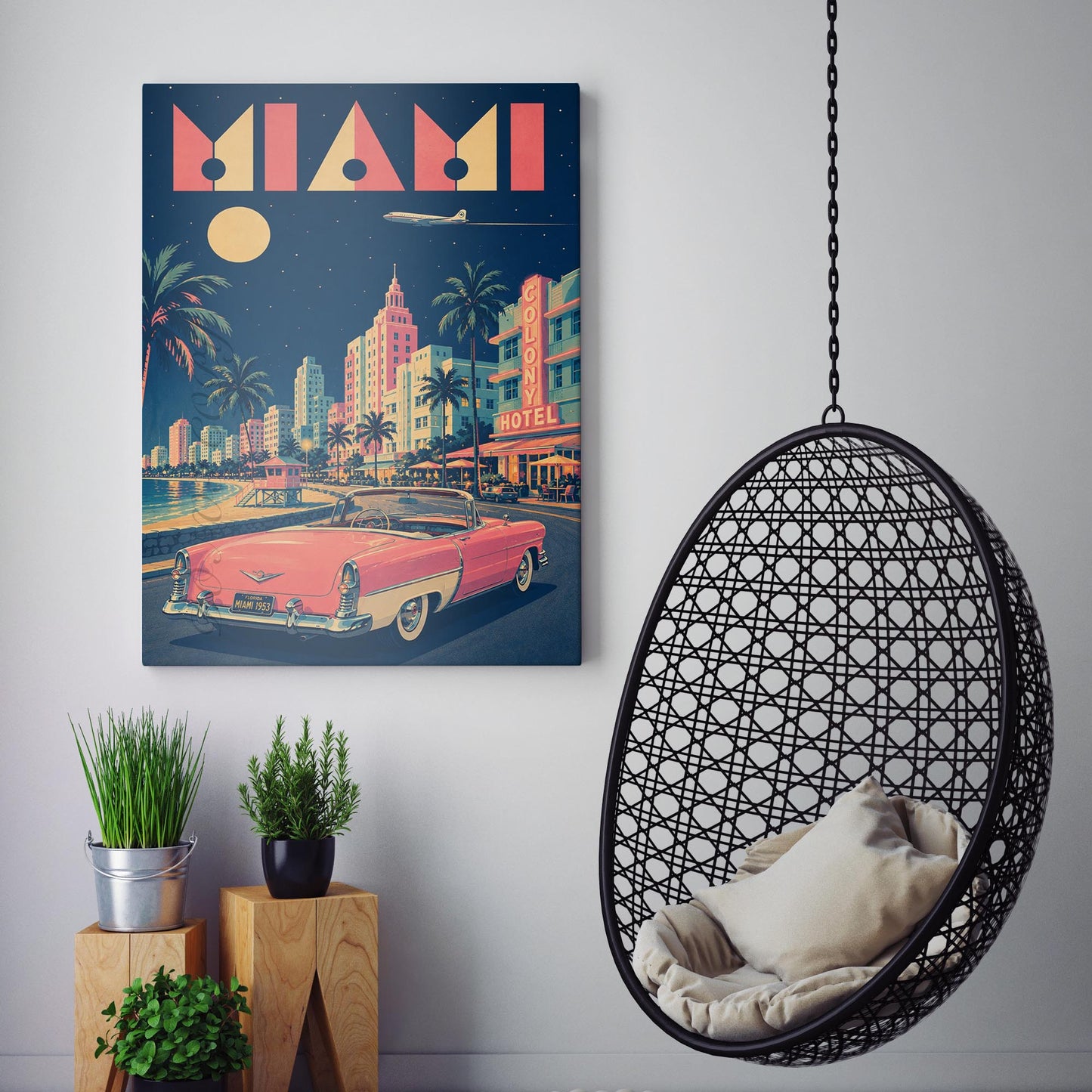 Miami Vintage Travel Poster