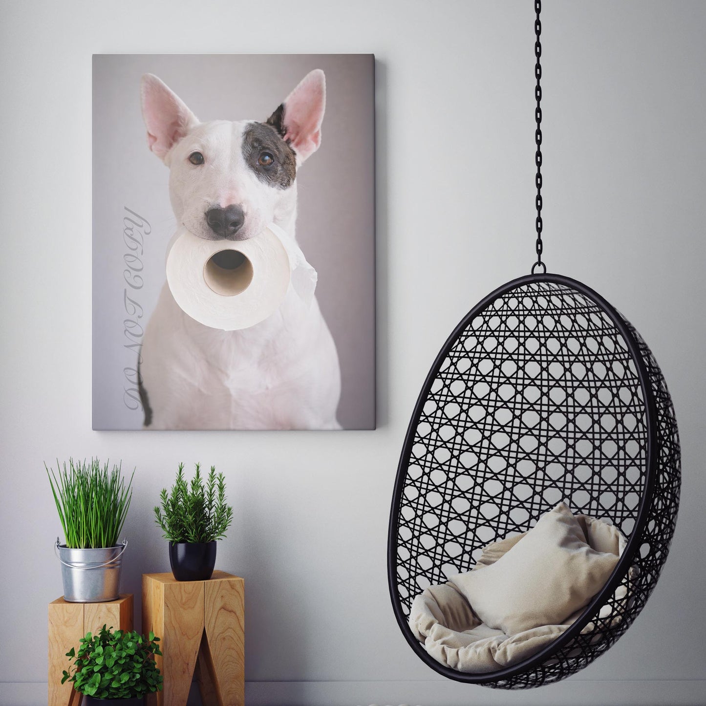 Bull Terrier Dog Toilet Paper