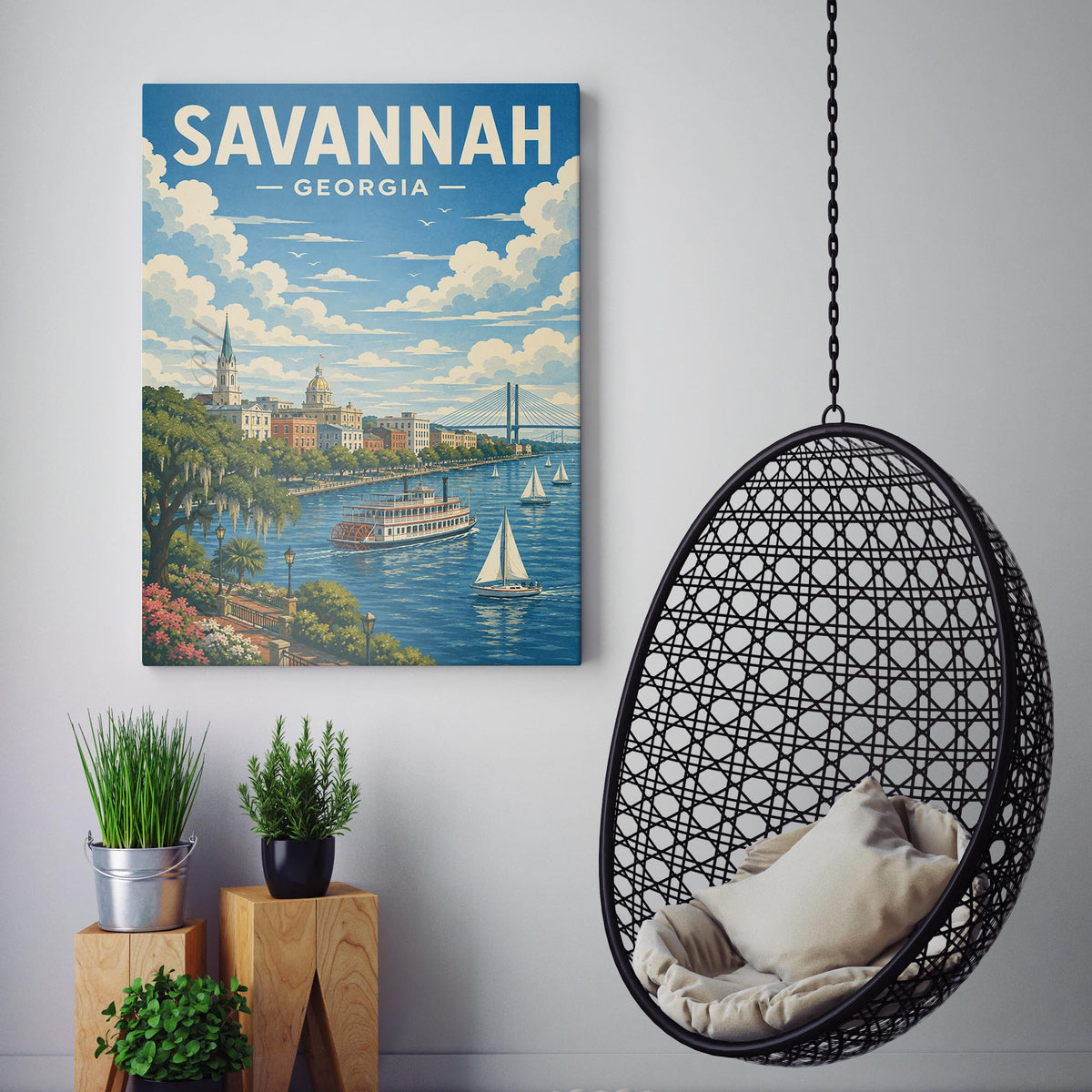 Savannah Georgia Travel Poster