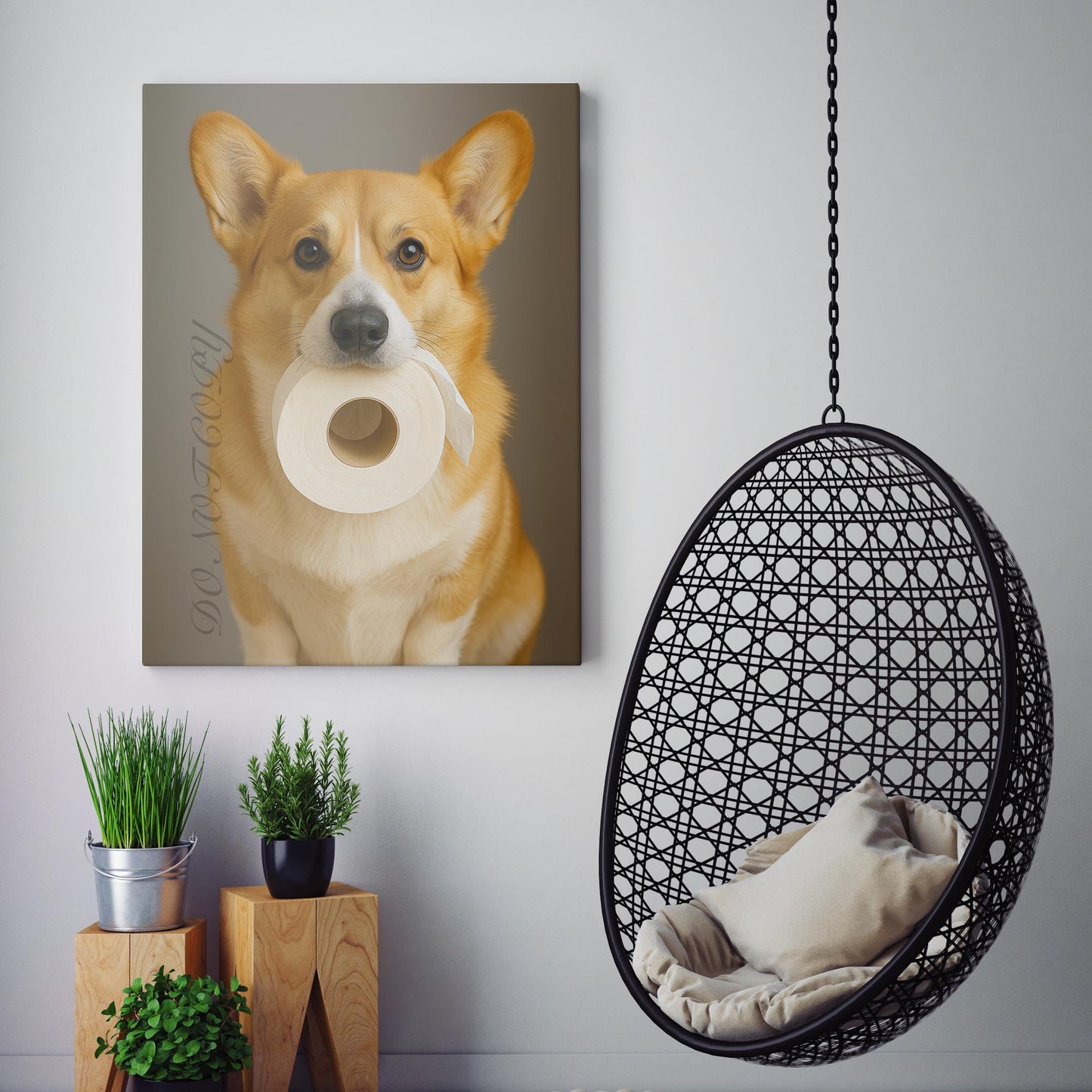 Corgi Dog Toilet Paper