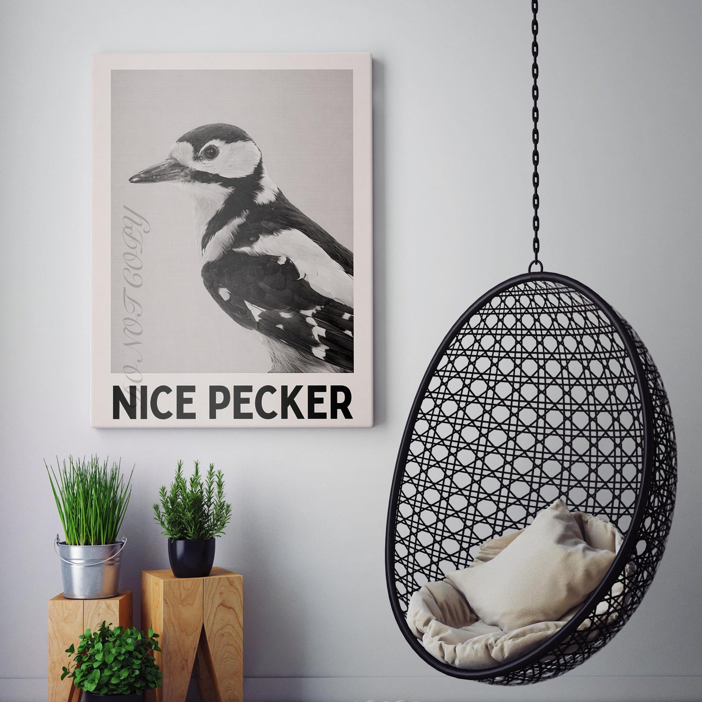 Nice Pecker - Birds Bathroom Sign