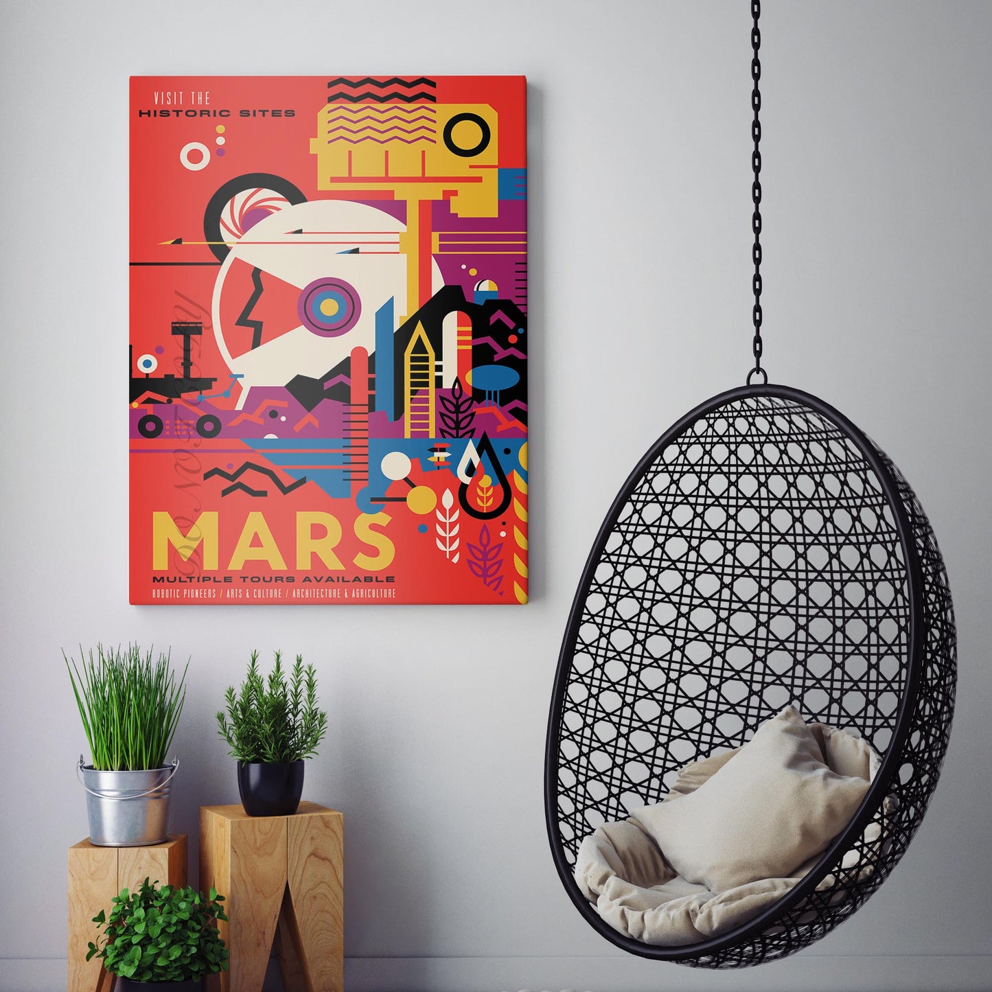 Mars NASA Travel Poster