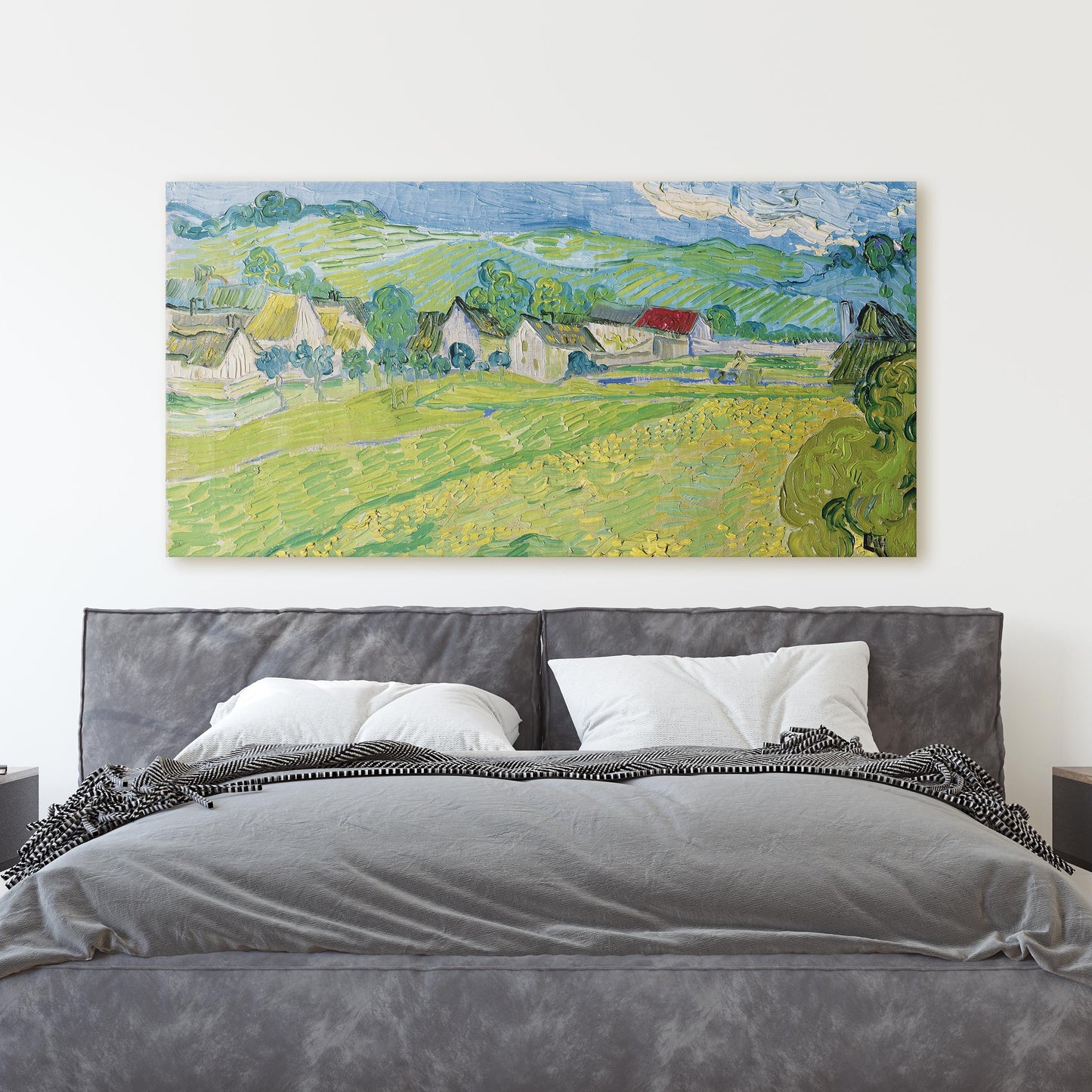 Vue Ensoleille Pres D'Auvers by Van Gogh