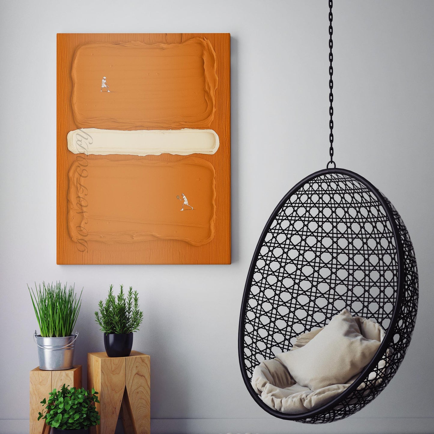Tennis Painted Clay Texture