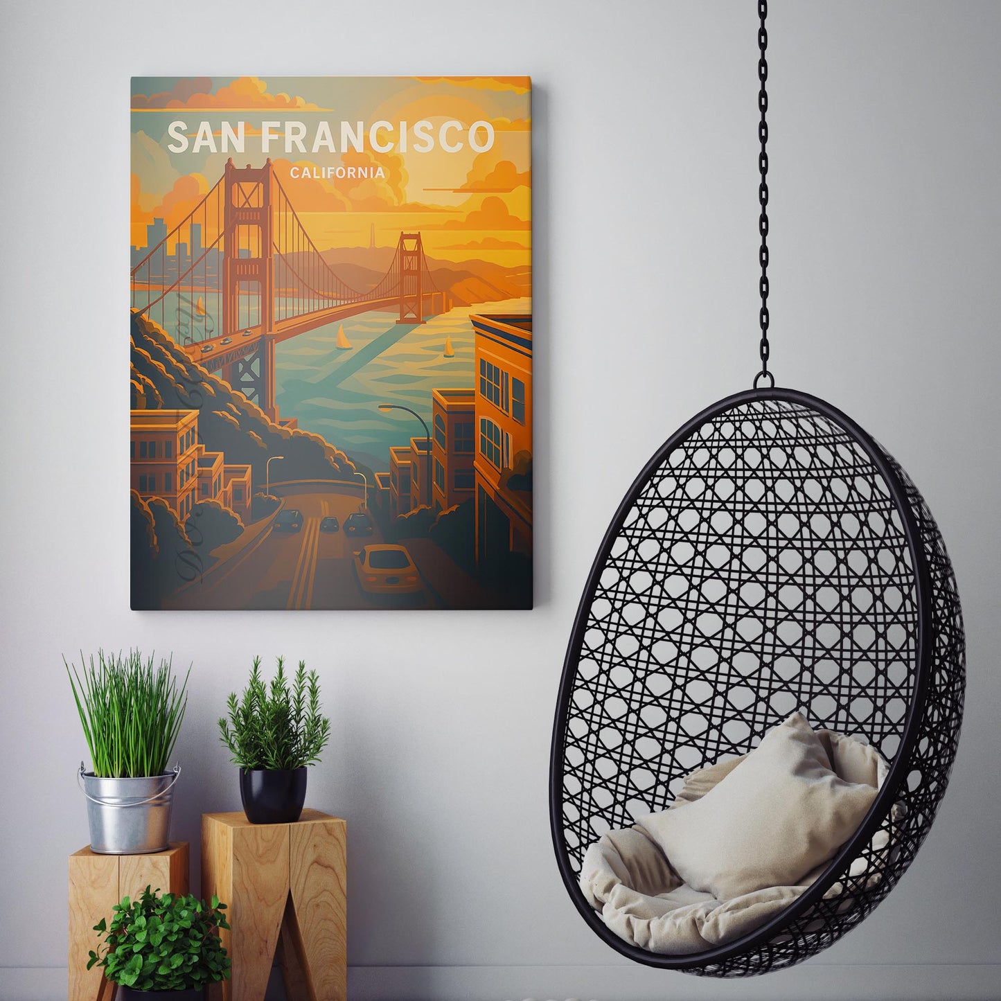 San Francisco Vintage Travel Poster