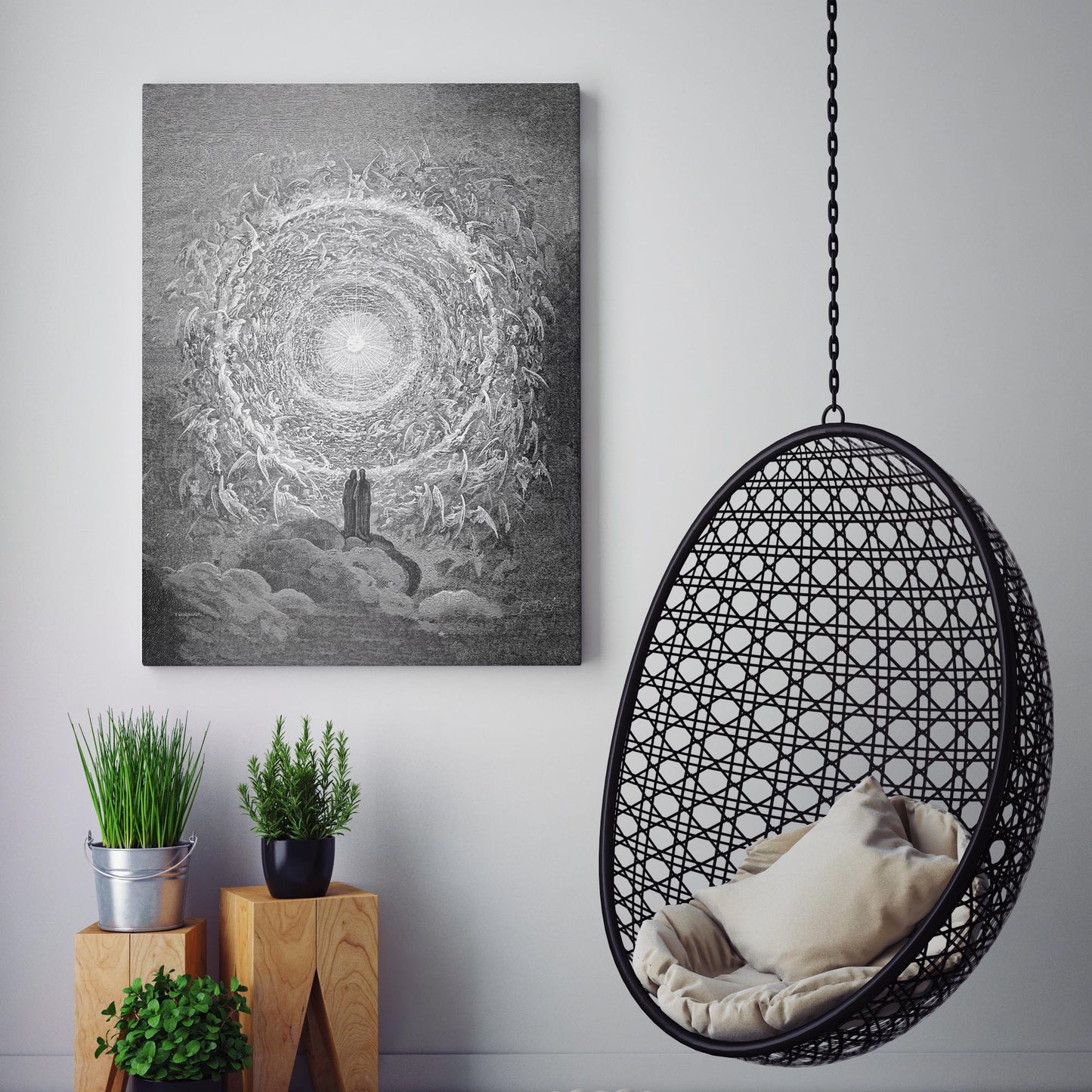 Vision Of The Empyrean (The White Rose) by Gustave Dore