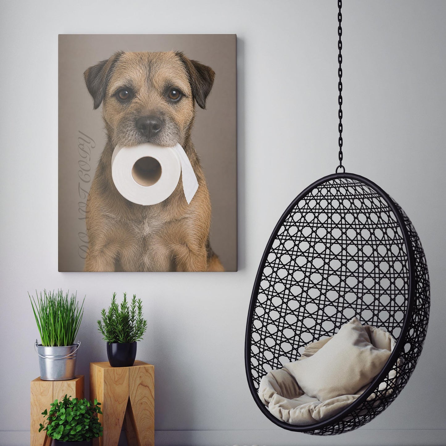 Border Terrier Dog Toilet Paper