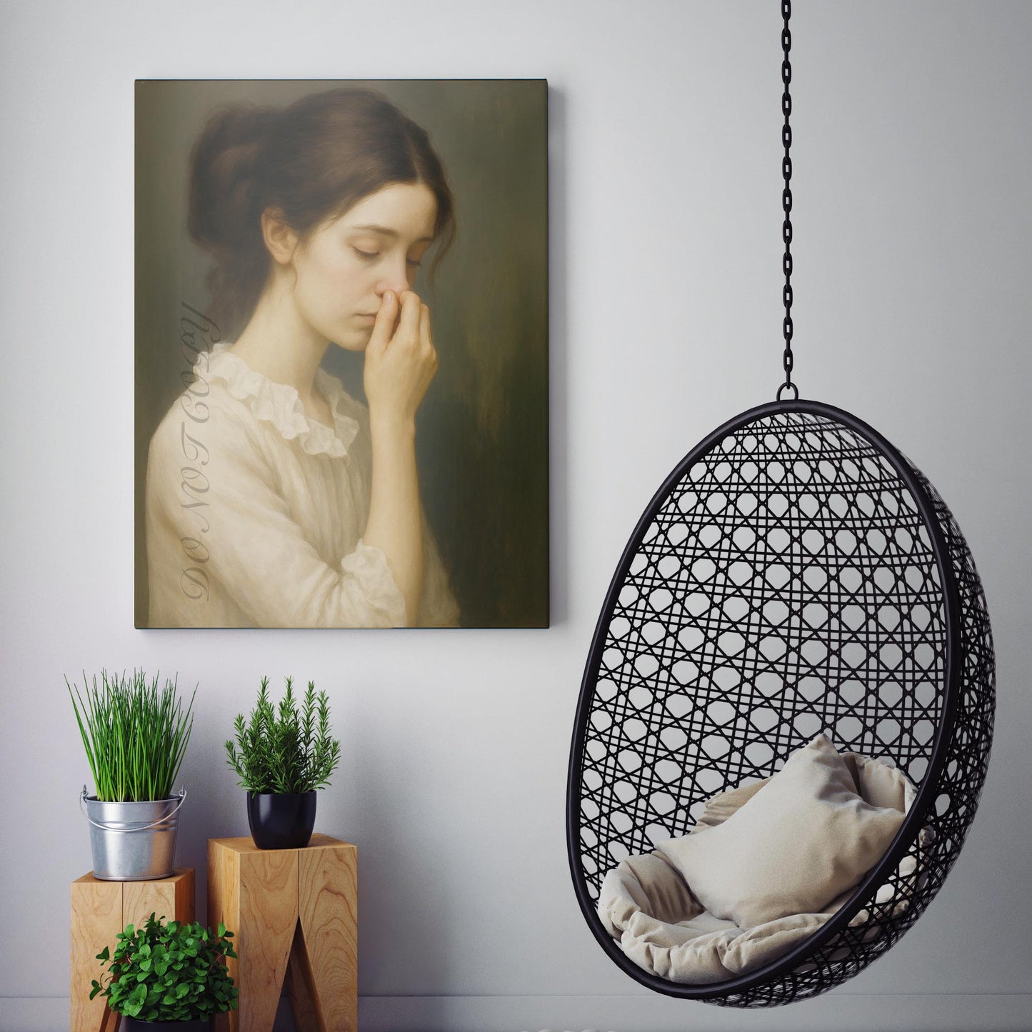 Girl Plugging Her Nose II