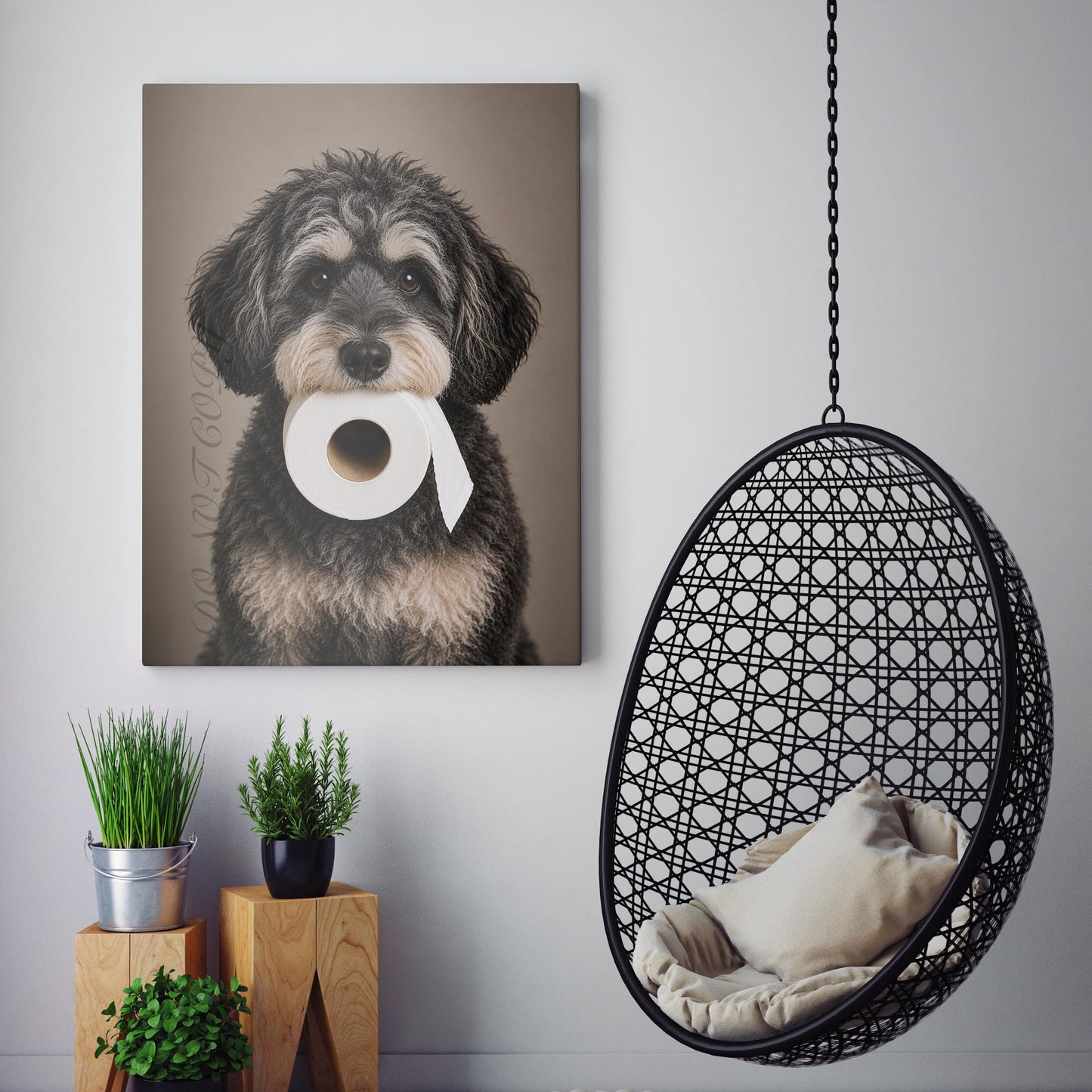 Schnoodle Dog Toilet Paper
