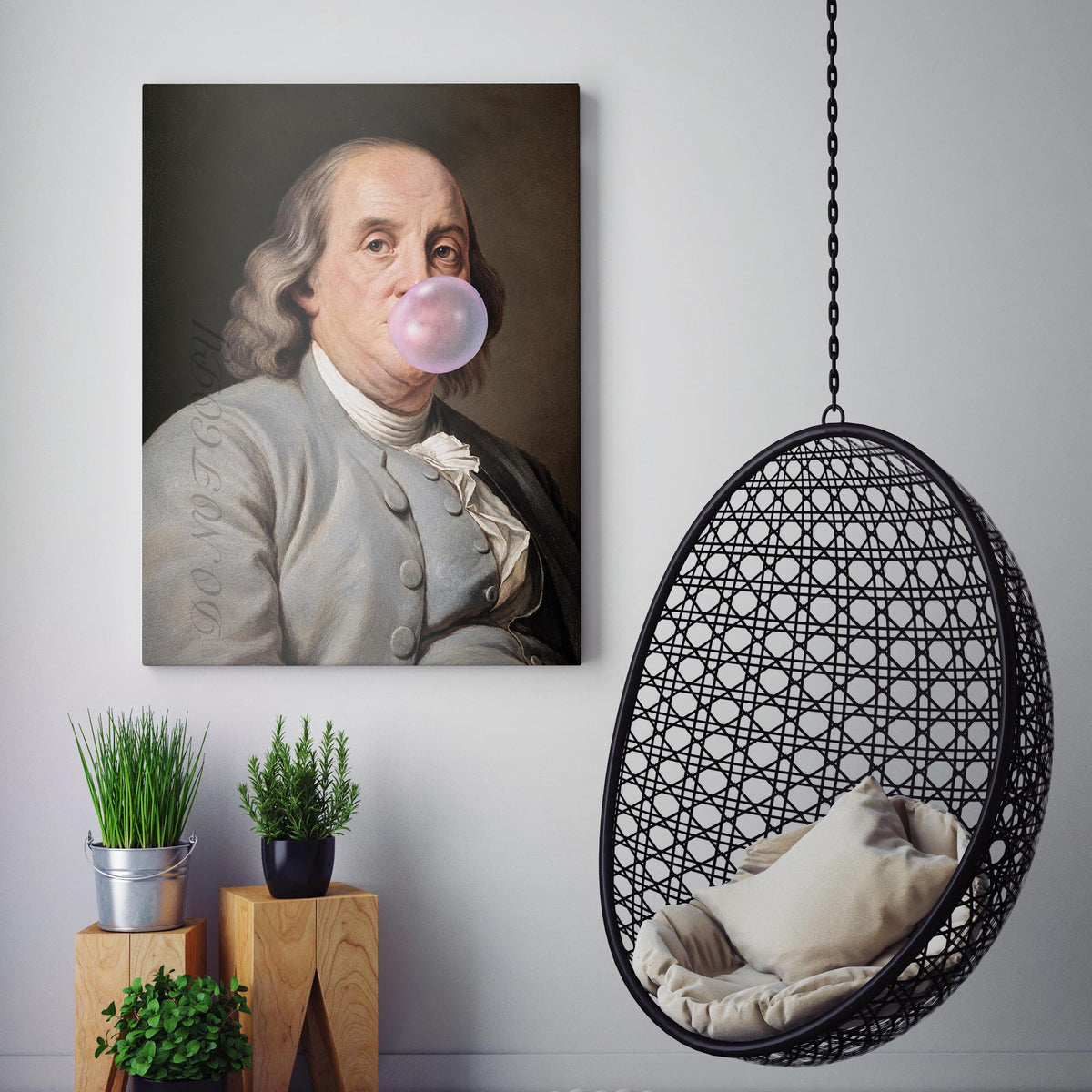 Benjamin Franklin Pink Bubble Gum