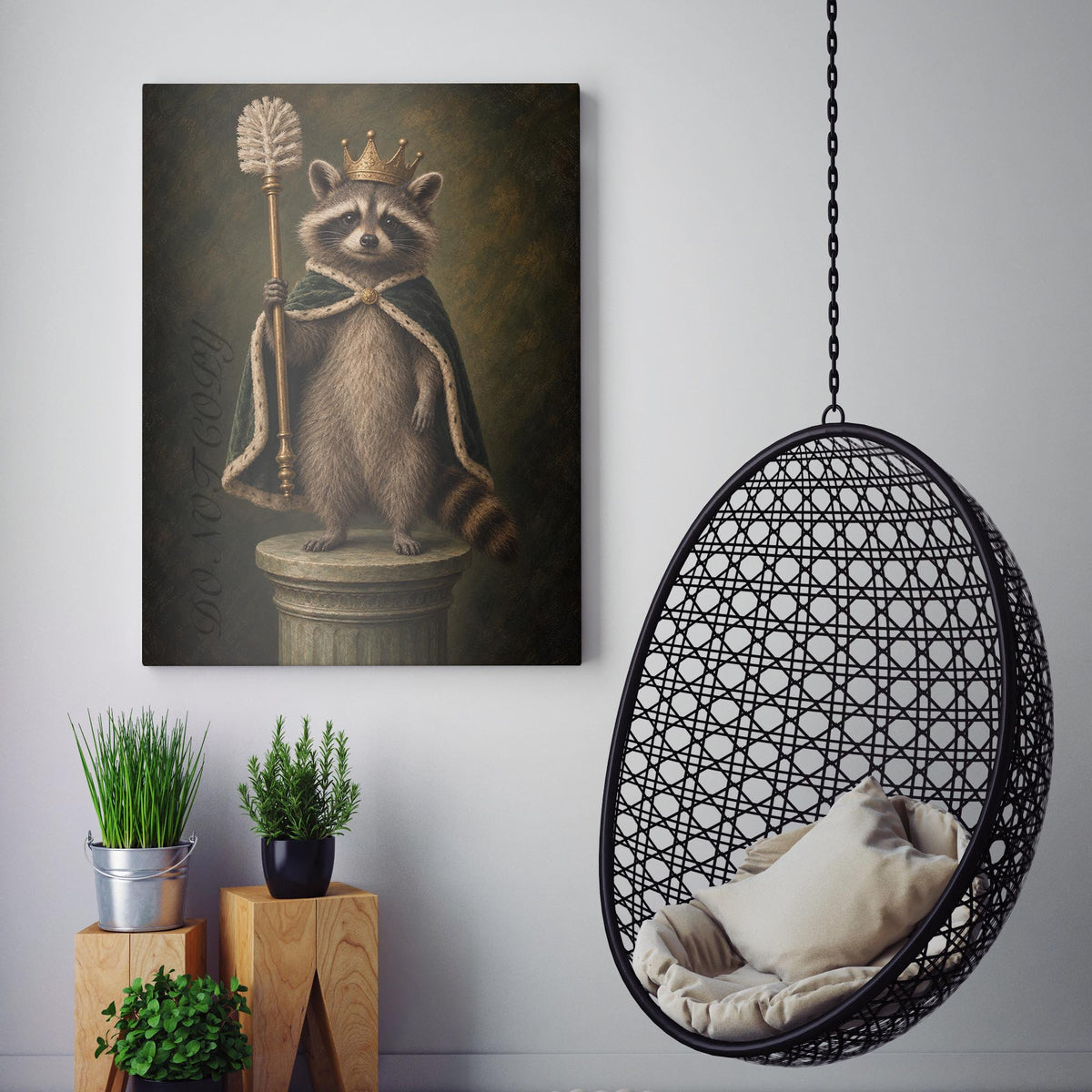 Raccoon Toilet King