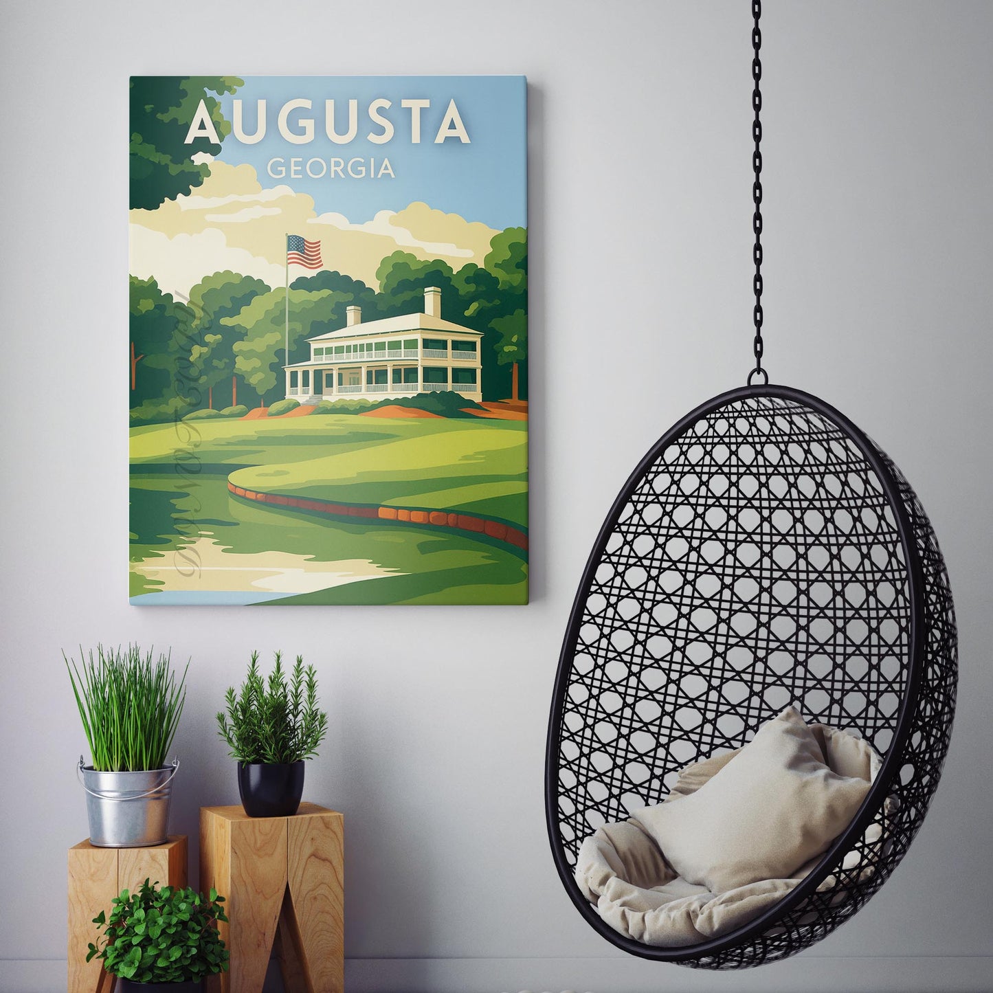 Augusta Georgia Golf Course Poster