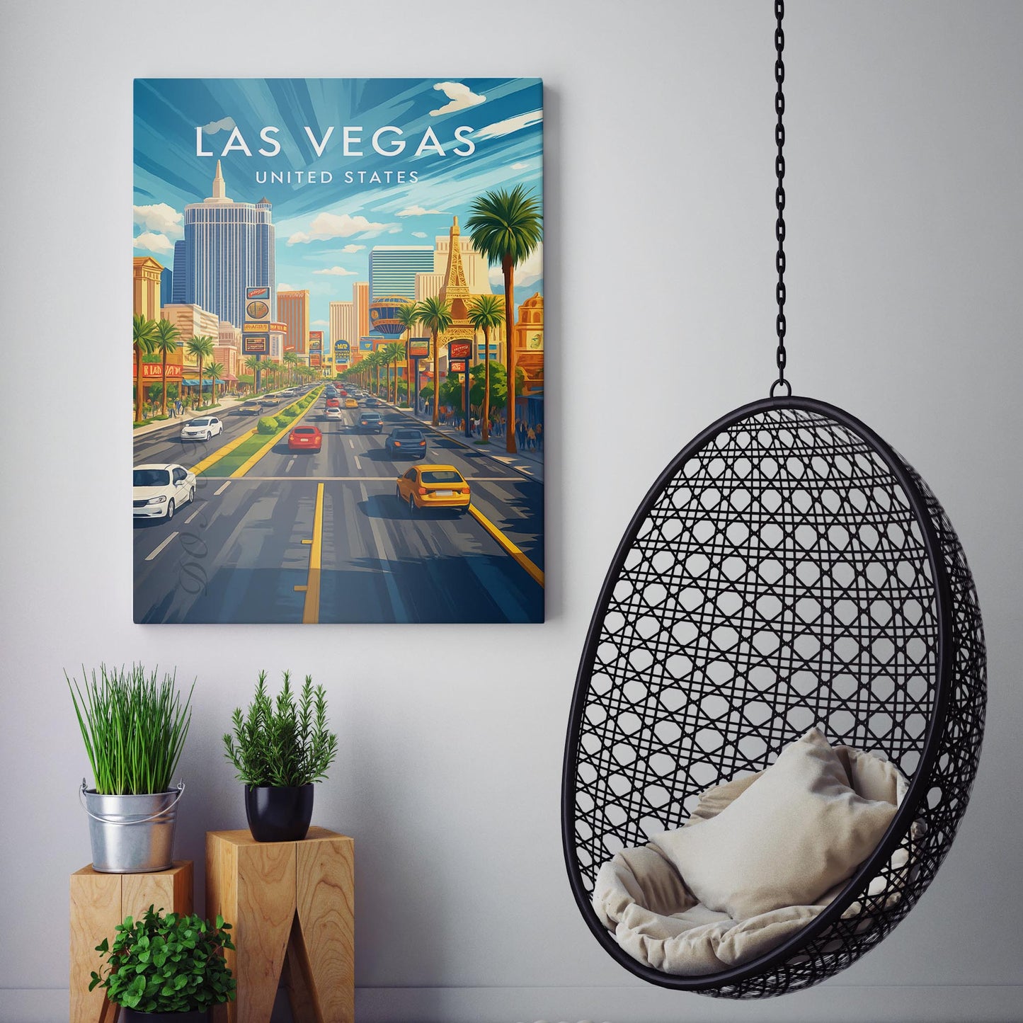 Las Vegas Vintage Travel Poster