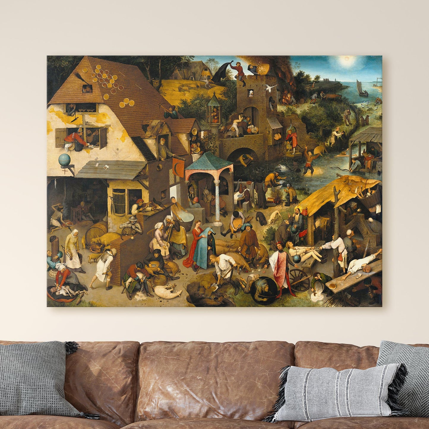 Netherlandish Proverbs, 1559 - Pieter Bruegel the Elder