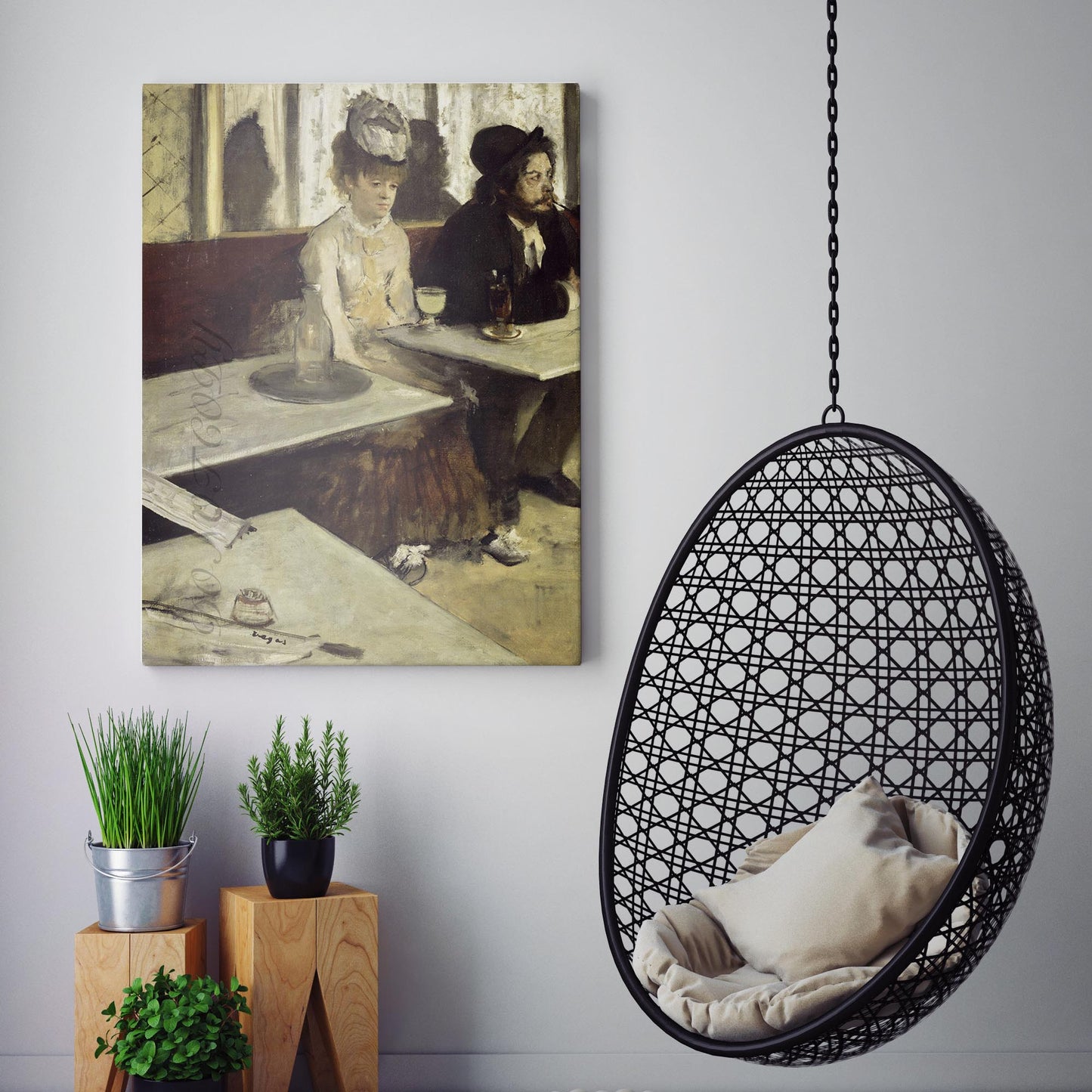 In a Cafe, or The Absinthe - L’Absinthe by Edgar Degas