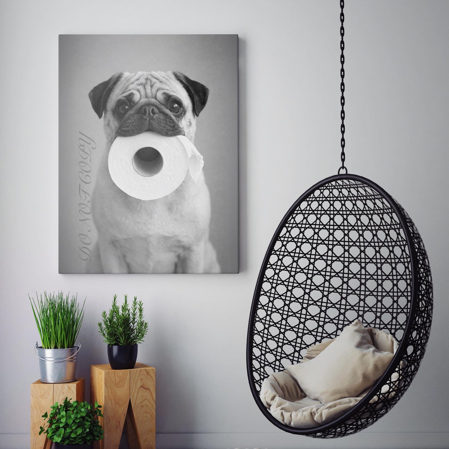 Pug Dog Toilet Paper