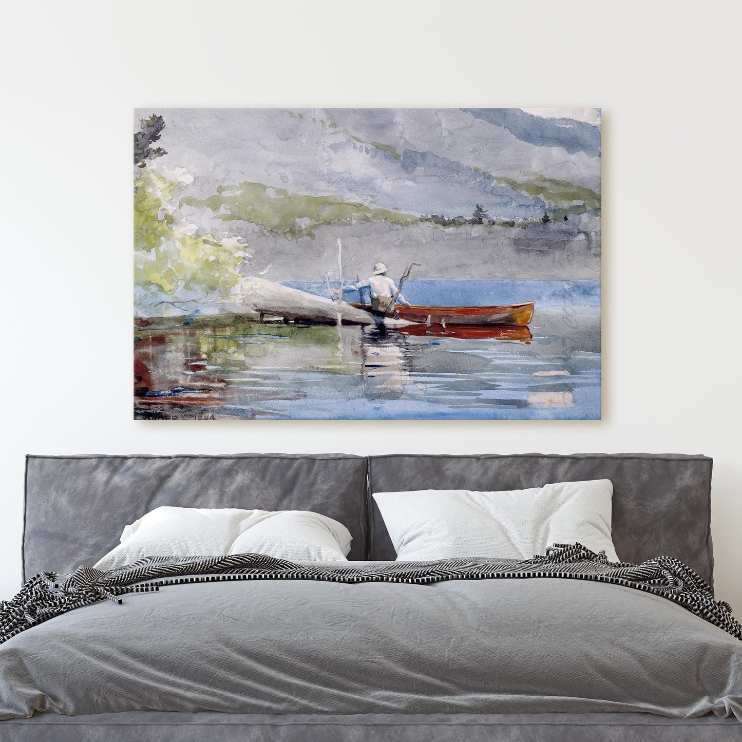 The Red Canoe, 1884 by Winslow Homer