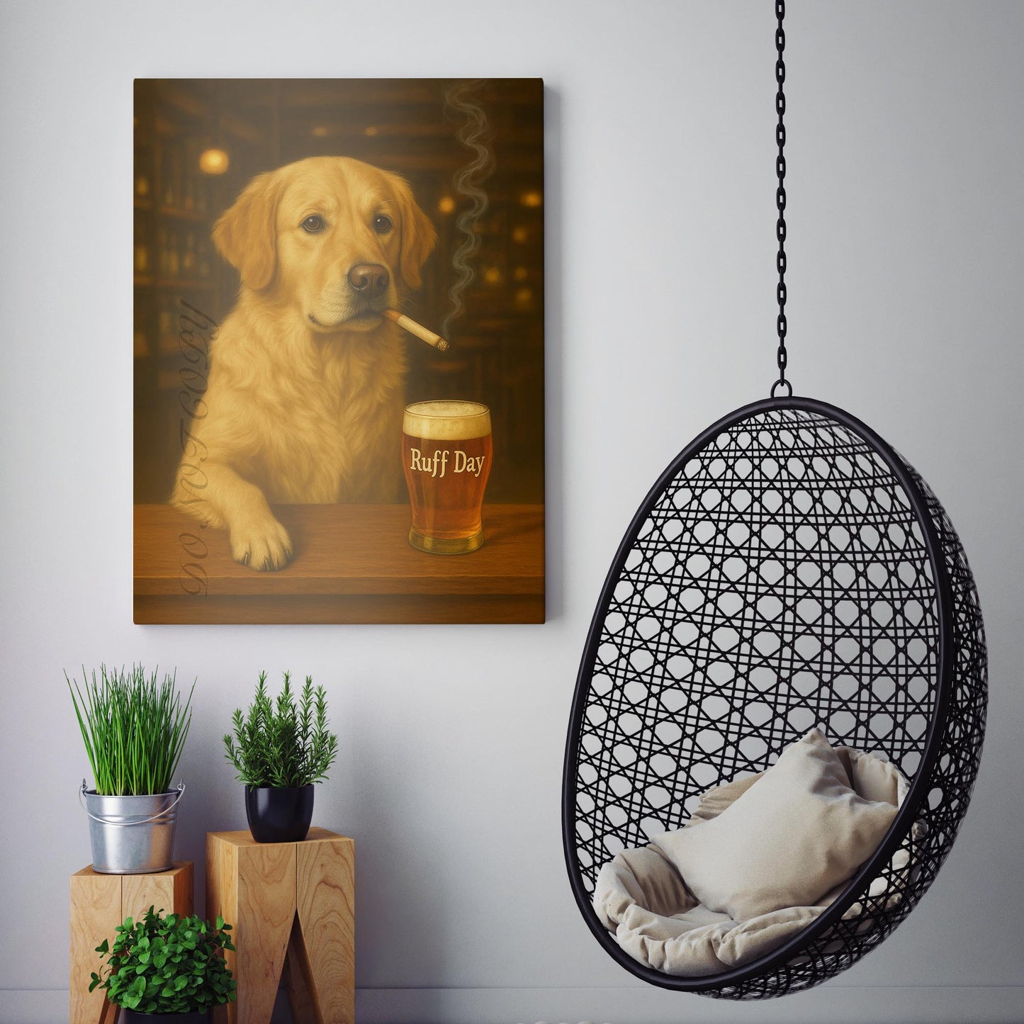 Golden Retriever Dog Ruff Day