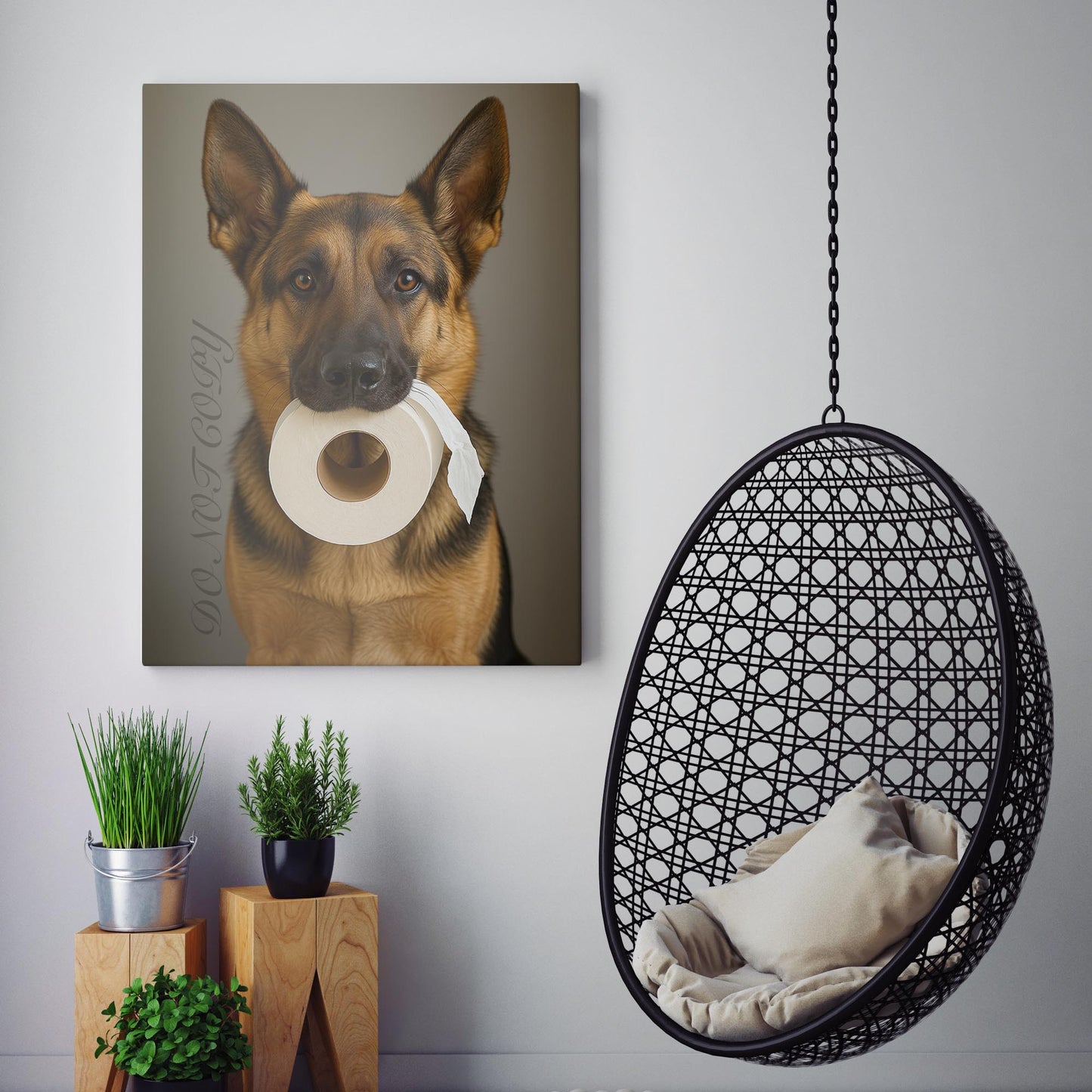 German Shepherd Dog Toilet Paper