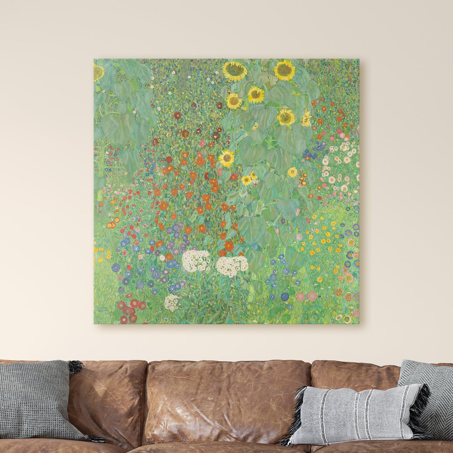 Farm Garden With Sunflowers 1905-06 by Gustav Klimt