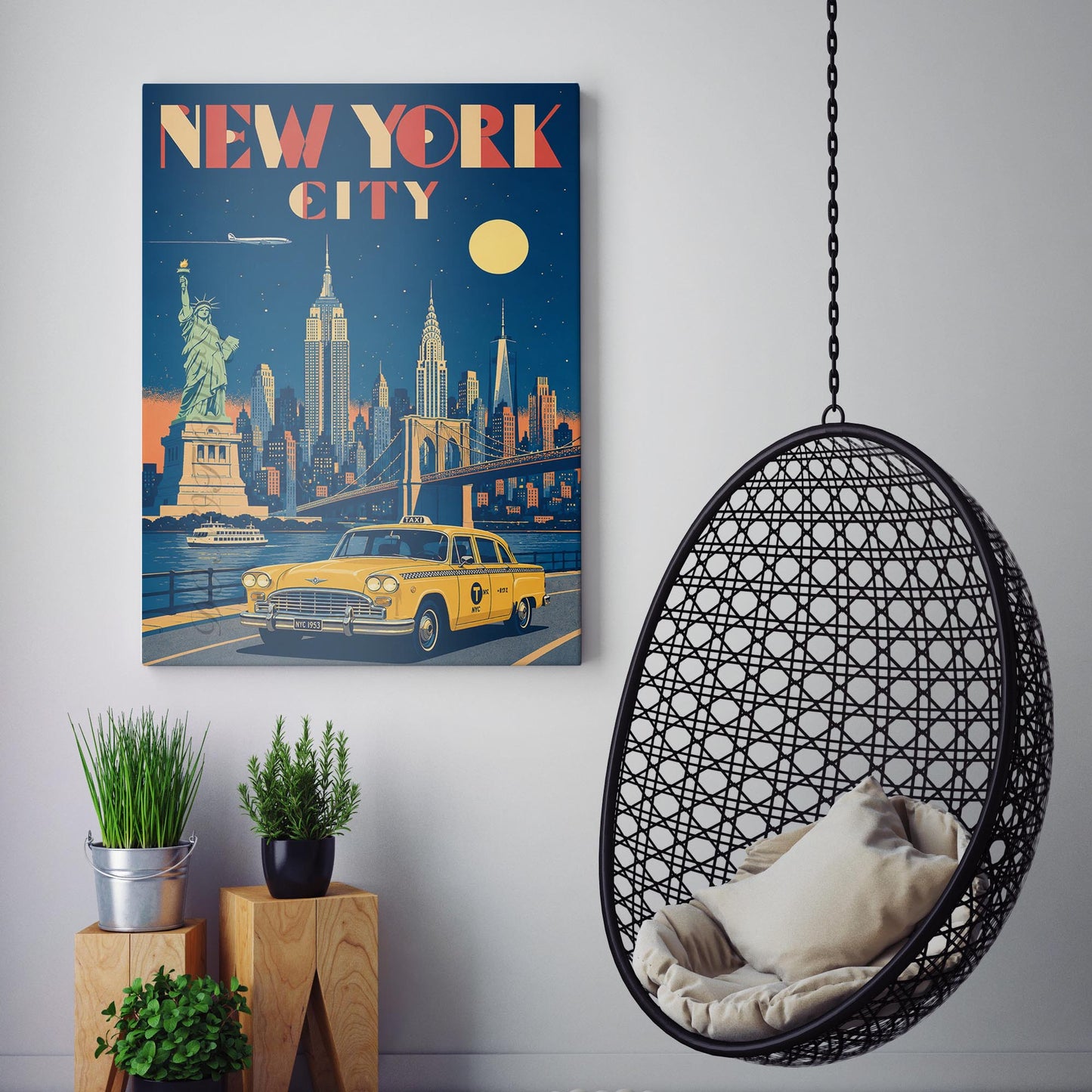 New York City Vintage Travel Poster